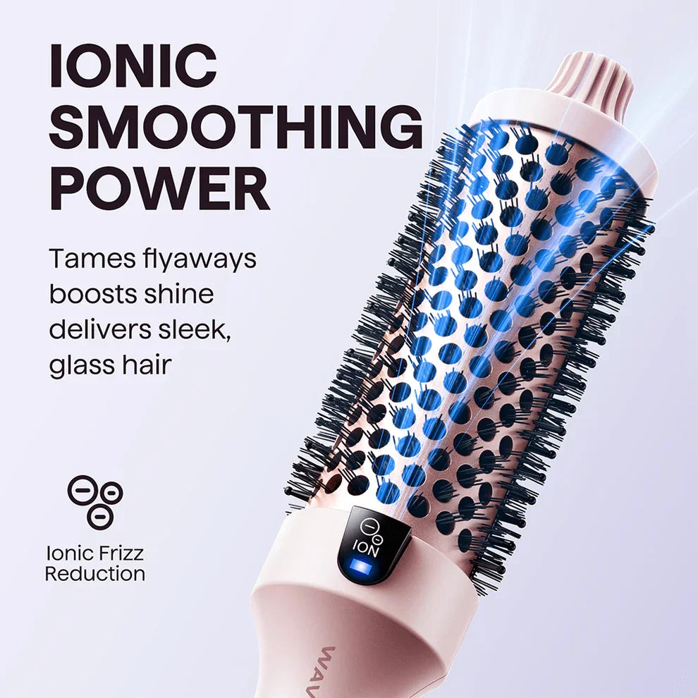 Ionic hair brush with frizz reduction, boosts shine, smooths hair, clarioy homeware product