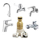 Universal faucet connector adapter with various chrome faucets, clarioy auto tools homeware