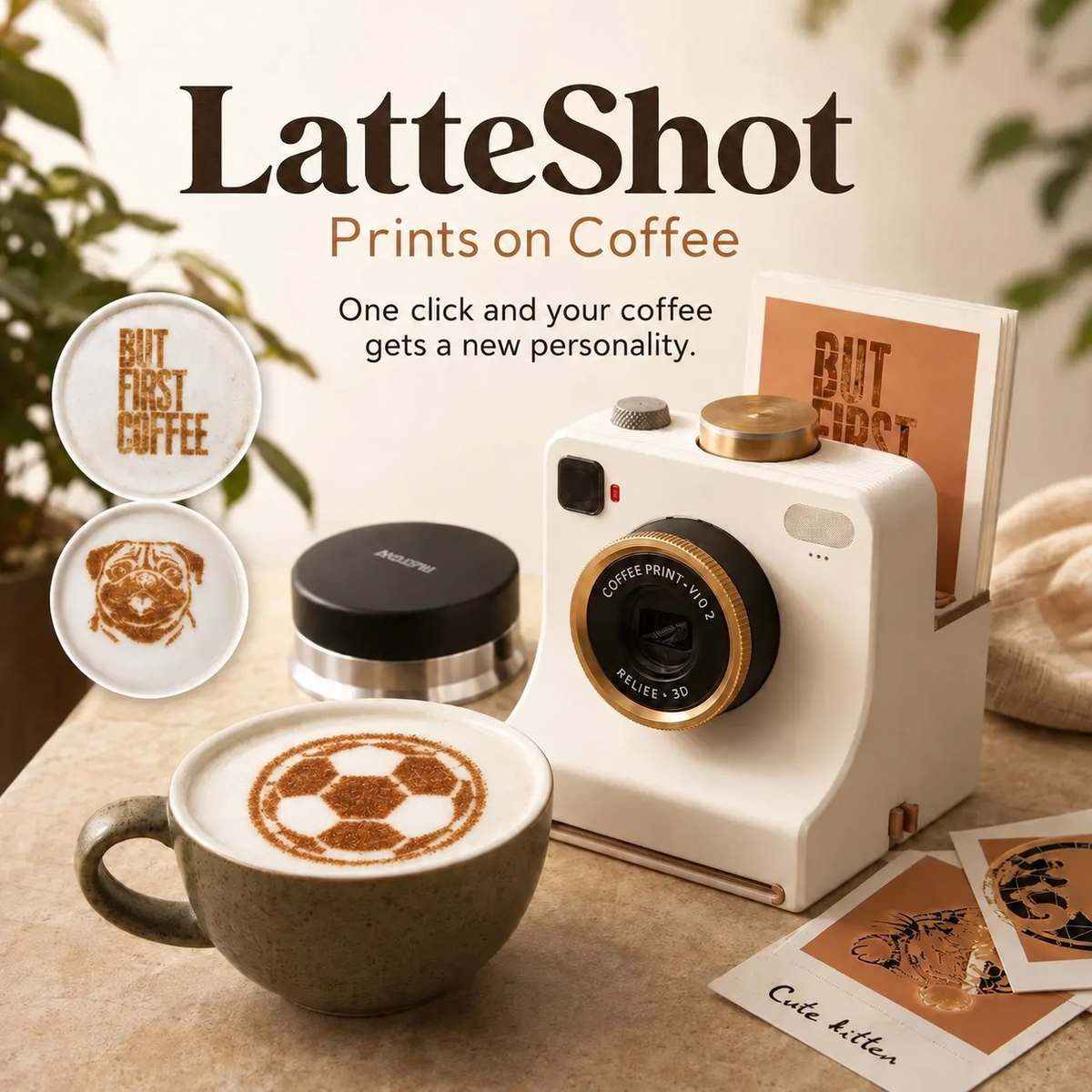 ☕ 50% OFF! 🎄 3D Latte Art Maker – Stencils included & gift-ready ✨