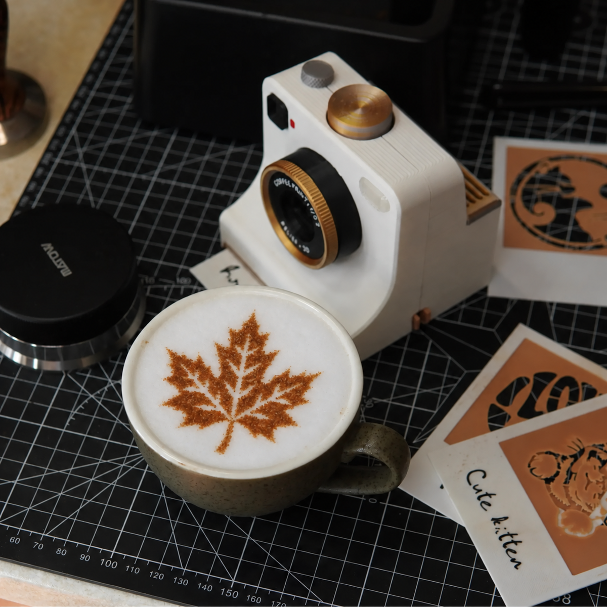 ☕ 50% OFF! 🎄 3D Latte Art Maker – Stencils included & gift-ready ✨