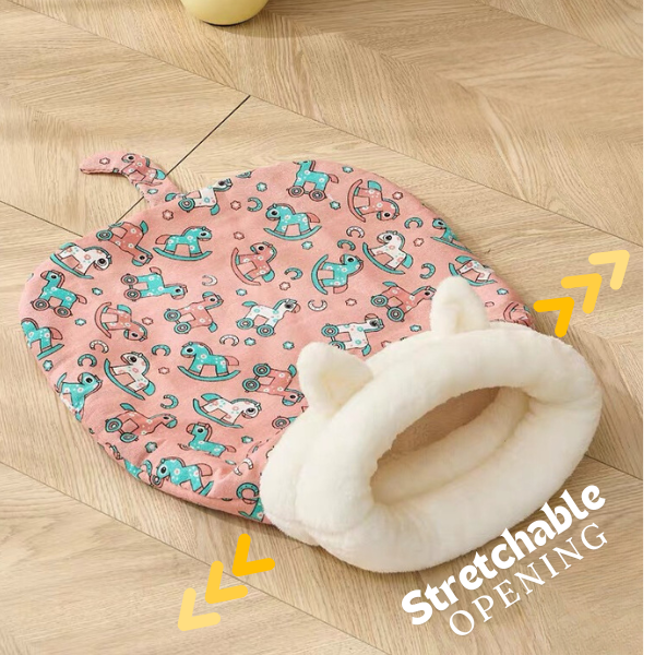 📢 50% OFF! ✨ Plush Cave-Style Pet Sleeping Bag – Semi-Enclosed Cozy Design Gives Cats Sheltered Tucked-Away Resting Spot, Soft Plush Comfort, Hooded Shape Blocks Indoor Drafts & Easy-Care Washable – 4 Patterns Multiple Sizes 🐱