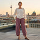 👖50% OFF NOW!✨Vintage Asymmetrical Elastic Waist Pockets Pants – Unique Design, Comfortable Fit & Functional Style🌸