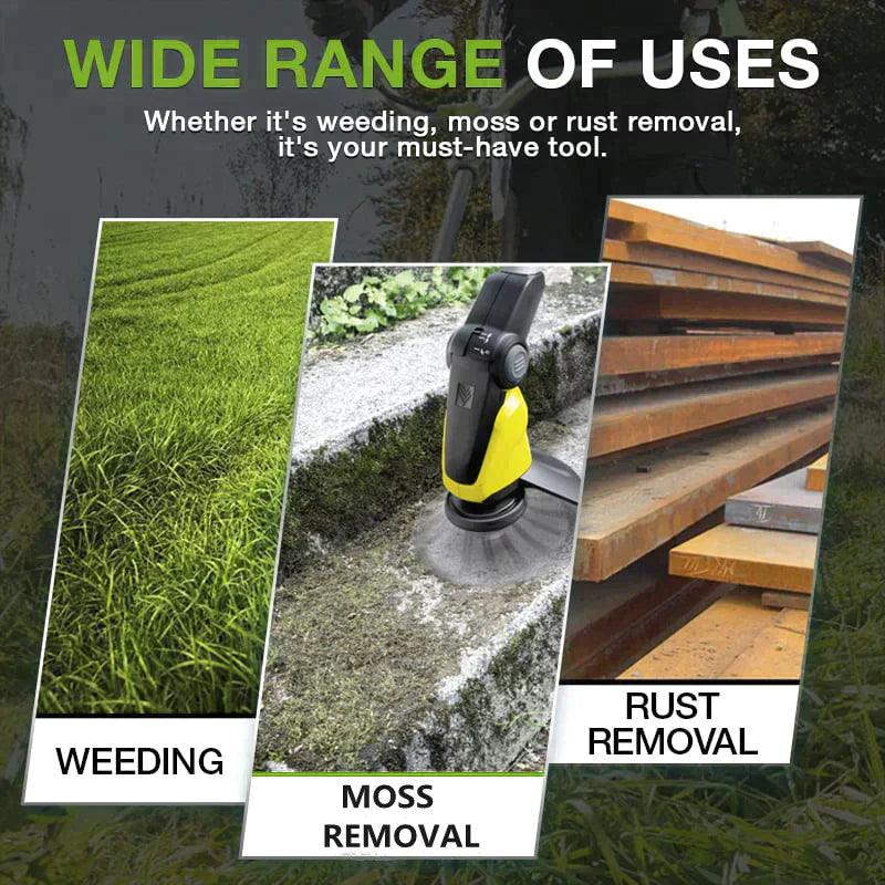Multi-use auto tool for weeding, moss removal, and rust removal, featured by clarioy.