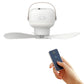 Portable Silent Ceiling Fan with Light