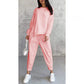 🥳2026 HOT SALE💞50K+ SOLD!✨Women Long-Sleeve Irregular Hem Sweatshirts & Pants Set