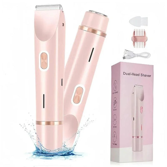 ✨Best Seller 50%OFF🔥IPX7 Waterproof Dual-head Shaver 💖1 Set Rechargeable 2 in 1 Body & Facial Hair Removal