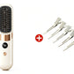 🥳2026 HOT SALE🥳💞50K+ SOLD!💇‍♀️🛡️ 50% OFF! 3‑in‑1 Cordless Hair Straightening Brush – Straighten, curl & detangle with 4 heat settings. Wider teeth prevent burns – safe for daily styling! ✨🌿