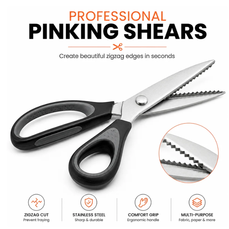 🥳2026 HOT SALE💞50K+ SOLD!✨  DIY Serrated Sewing Scissors – Precise and Easy to Use