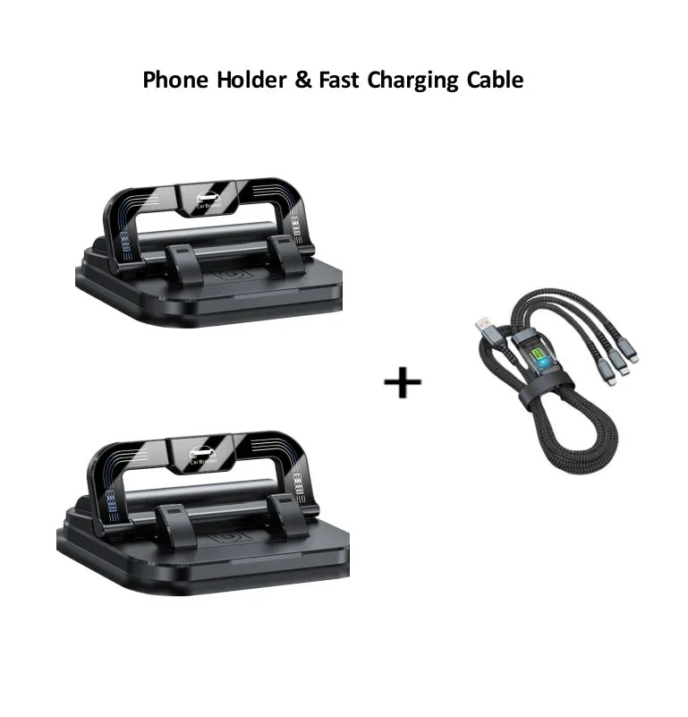 📱Today only!!9.99$✨ 360° Rotating Foldable Phone Holder - Universal Compatibility with Anti-Slip Base for Desk, Car & Travel Use 🚗💻