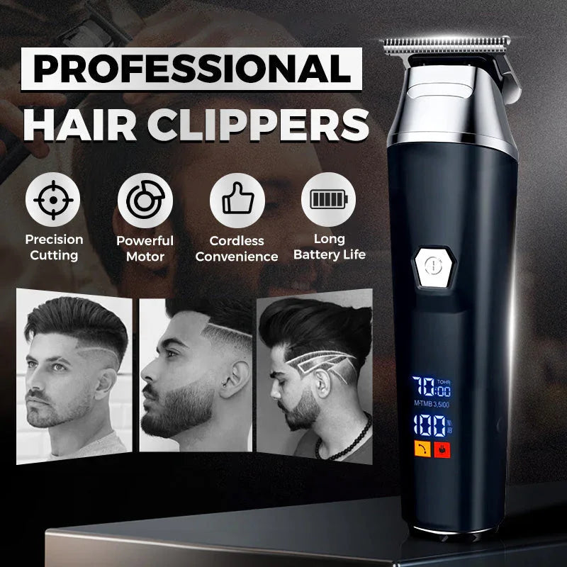 💎 50% OFF! 💎 Household Digital Display Electric Hair Clipper Set – Professional Precision, Rechargeable & Ultra-Quiet ✂️🔋