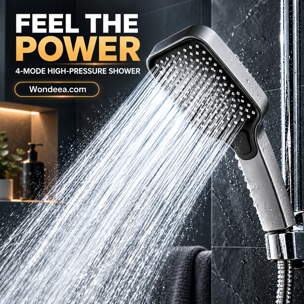 🚿 High-Boost Shower Head – Powerful Water Flow & Spa-Like Comfort ✨