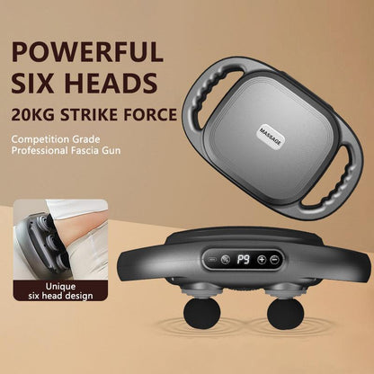 🔥【Snap-up price】🔥New Six-Head Fascia Gun Deep Tissue Massage Device - clarioy