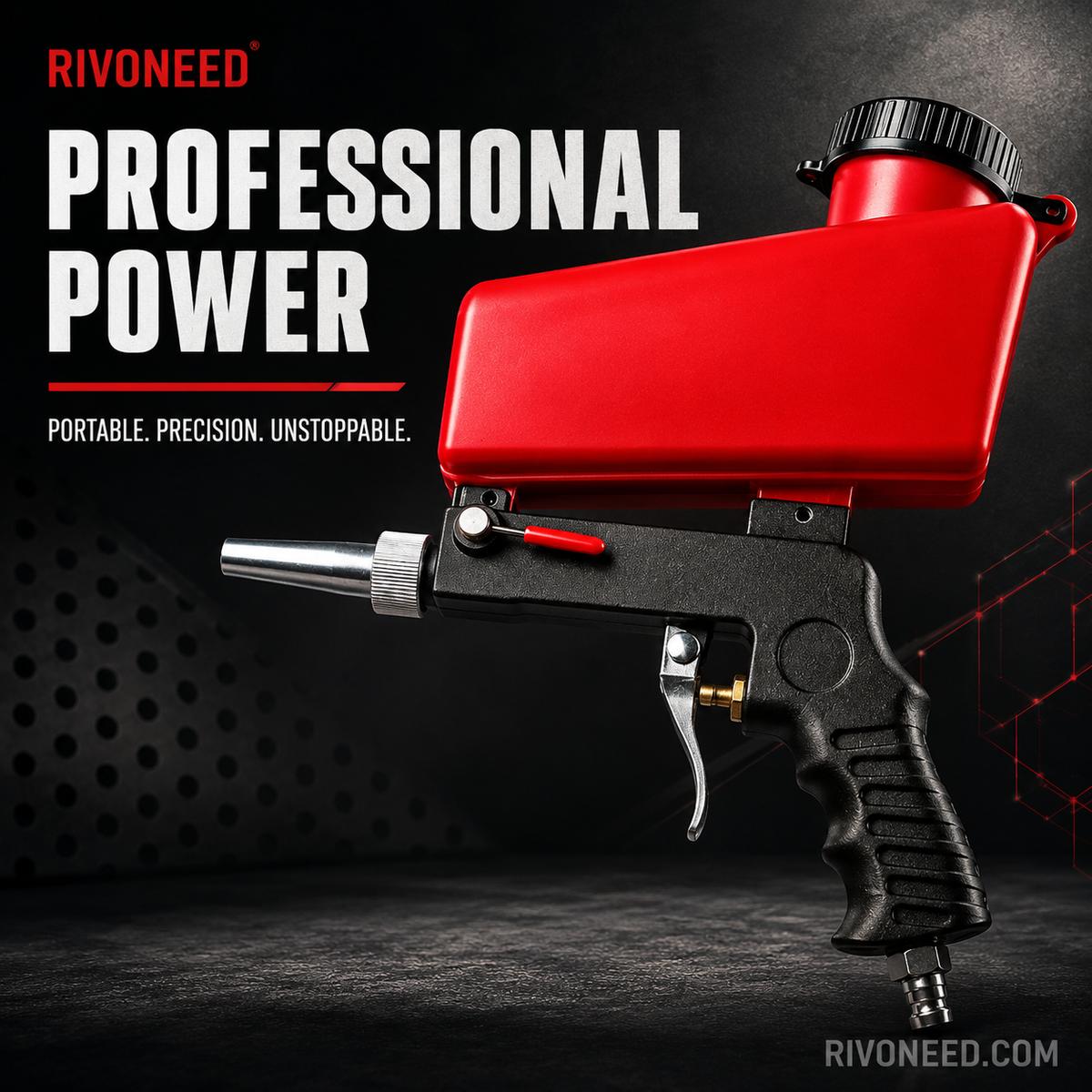 ⏳Time-Limited Special⏰Pneumatic Sand Blaster – Rust Removal, Polishing & Detailing – Heavy-Duty Air Powered for Workshop & Auto 🛠️