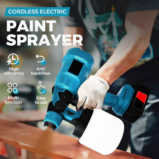 🛠️ 60% OFF NOW! 🎨 Cordless Electric Paint Sprayer – HVLP Tech, Even Coating & Perfect for DIY & Gifts 🎁