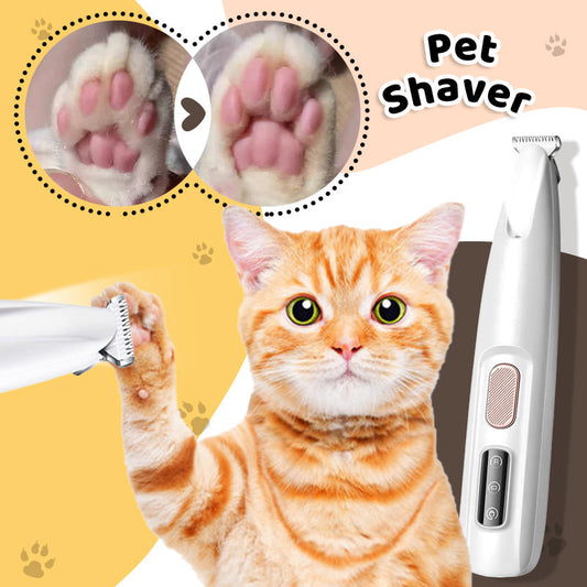 Waterproof Rechargeable Pet Shaver with LED Light(Common to cats and dogs)
