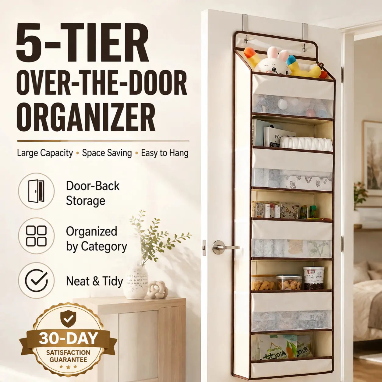 🎉Hot Sale🎉5-Tier Large-Capacity Hanging Organizer