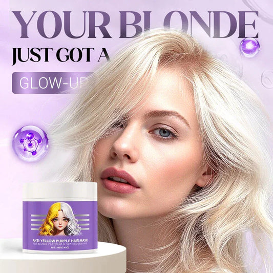 Anti-Yellowing Purple Hair Mask 💜 Say goodbye to Red Highlights! 💜