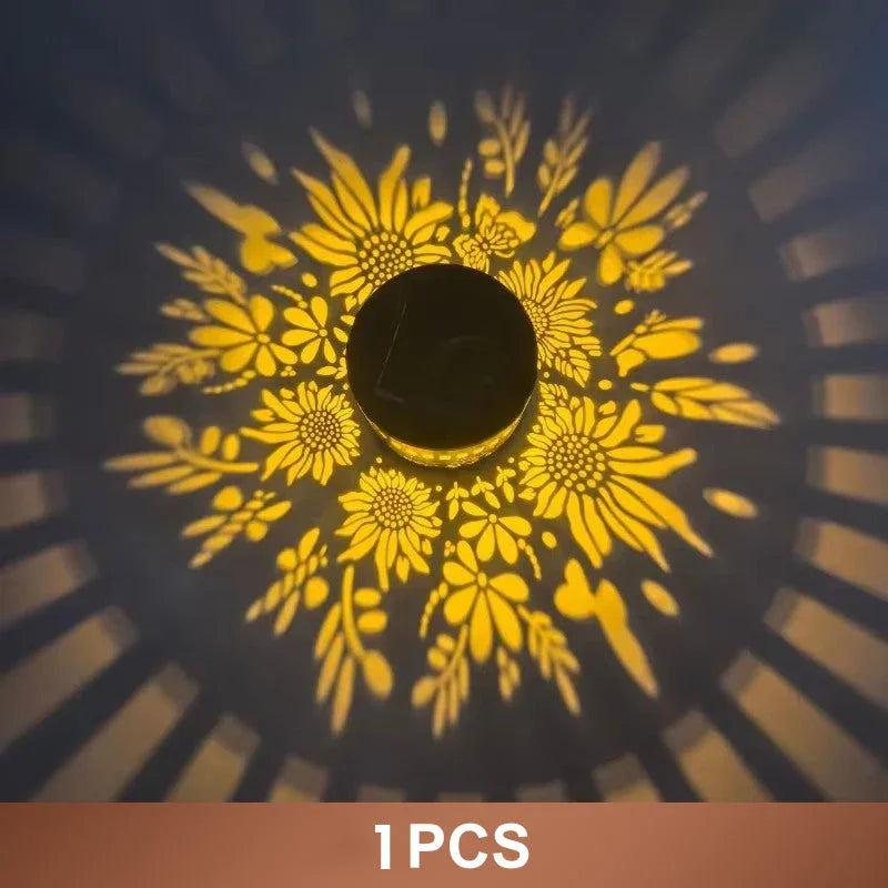 ☀️ Solar Mandala Light for Garden & Patio – 2-in-1 Floor Lamp & Wall Light – Ornamental Light Decoration with Vintage Effect – Rustproof & Durable
