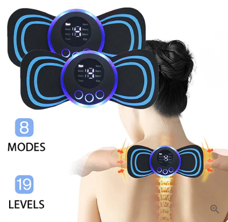 Portable Massager with 8 Modes and LCD Screen - Mini Muscle Stimulator for Pain Relief - clarioy