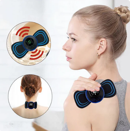 Portable Massager with 8 Modes and LCD Screen - Mini Muscle Stimulator for Pain Relief - clarioy