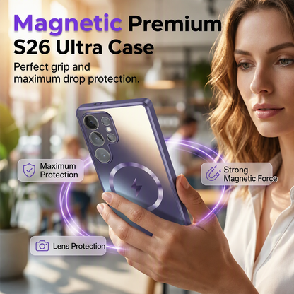 📱🧲 50% OFF! Magnetic Case for Samsung Galaxy S26 Ultra / S25 / S24 – Soft AG Matte, Instant Magnetic Lock & Full Camera Protection ✨