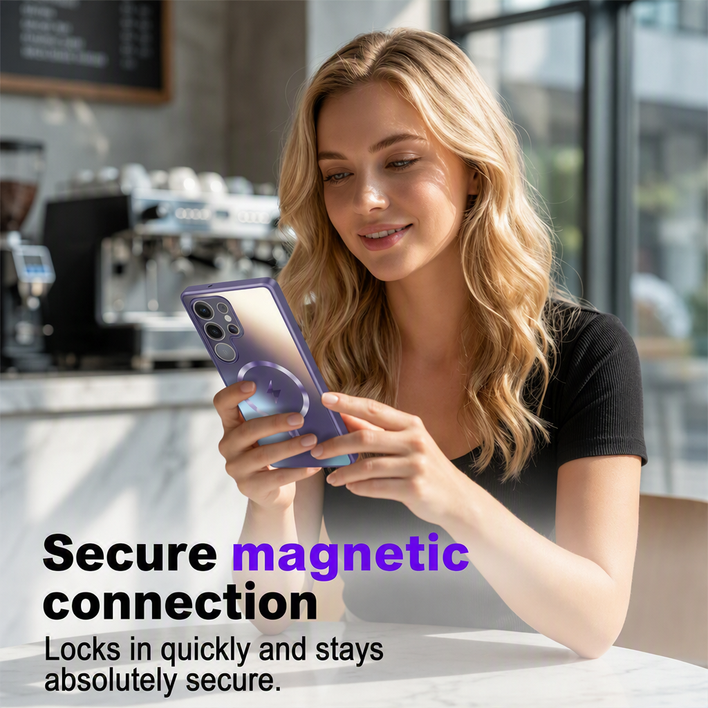 📱🧲 50% OFF! Magnetic Case for Samsung Galaxy S26 Ultra / S25 / S24 – Soft AG Matte, Instant Magnetic Lock & Full Camera Protection ✨
