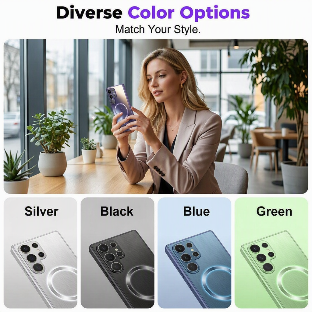 📱🧲 50% OFF! Magnetic Case for Samsung Galaxy S26 Ultra / S25 / S24 – Soft AG Matte, Instant Magnetic Lock & Full Camera Protection ✨