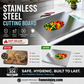 📢📢50% OFF !!⏰👩‍🍳🔪Must‑Have Cooking Tool！🥩🥦Safer, Cleaner & More Convenient!💥304 Stainless Steel Cutting Board