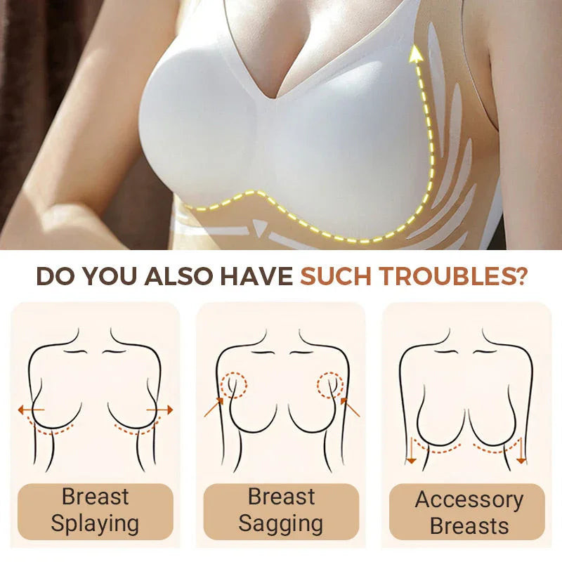 Body shaping, breast enhancement, lifting, anti-sagging, wire-free push-up bra