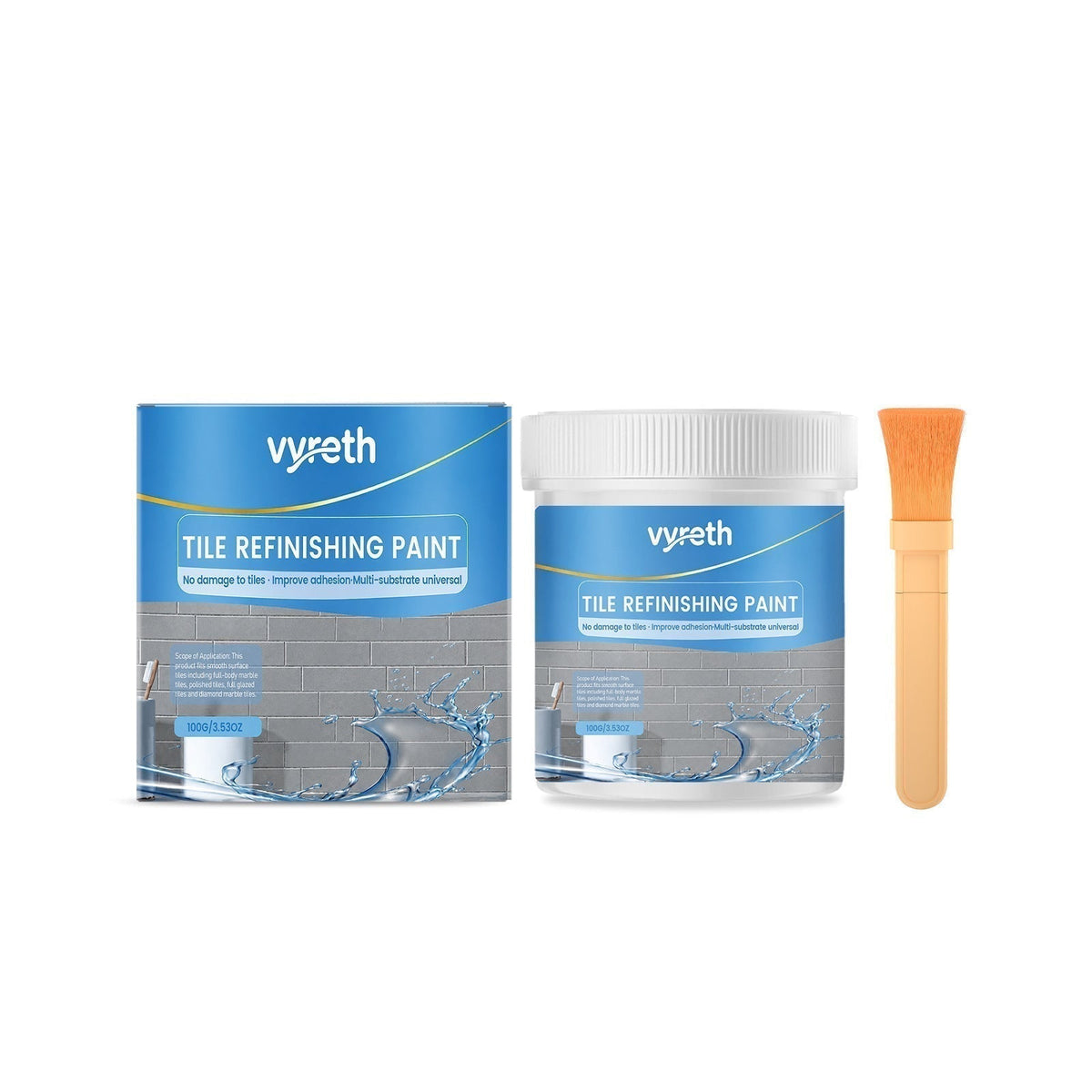 🛁 LIMITED-TIME 50% OFF! 🎨 White Tile Refinishing Paint – Waterproof, Easy Apply, Bright Finish ✨