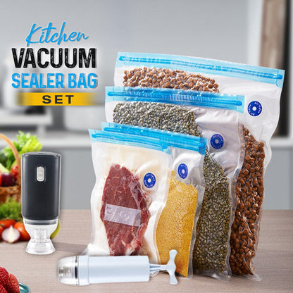 🔥2025 Kitchen Hot Sale🔥Kitchen Vacuum Sealer Bag Set