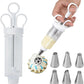 🎉 2026 Sale — Over 28,000 Sold!🍪 Stainless Steel Cookie & Cake Decorating Gun‑Multi‑Use Baking Tool 🧁