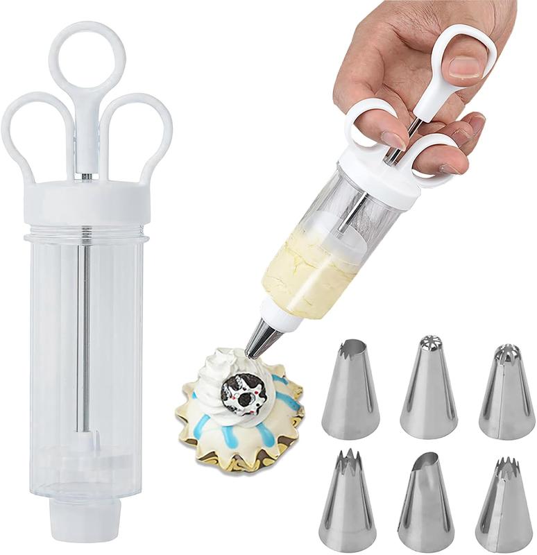 🎉 2026 Sale — Over 28,000 Sold!🍪 Stainless Steel Cookie & Cake Decorating Gun‑Multi‑Use Baking Tool 🧁