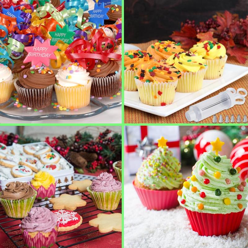 🎉 2026 Sale — Over 28,000 Sold!🍪 Stainless Steel Cookie & Cake Decorating Gun‑Multi‑Use Baking Tool 🧁