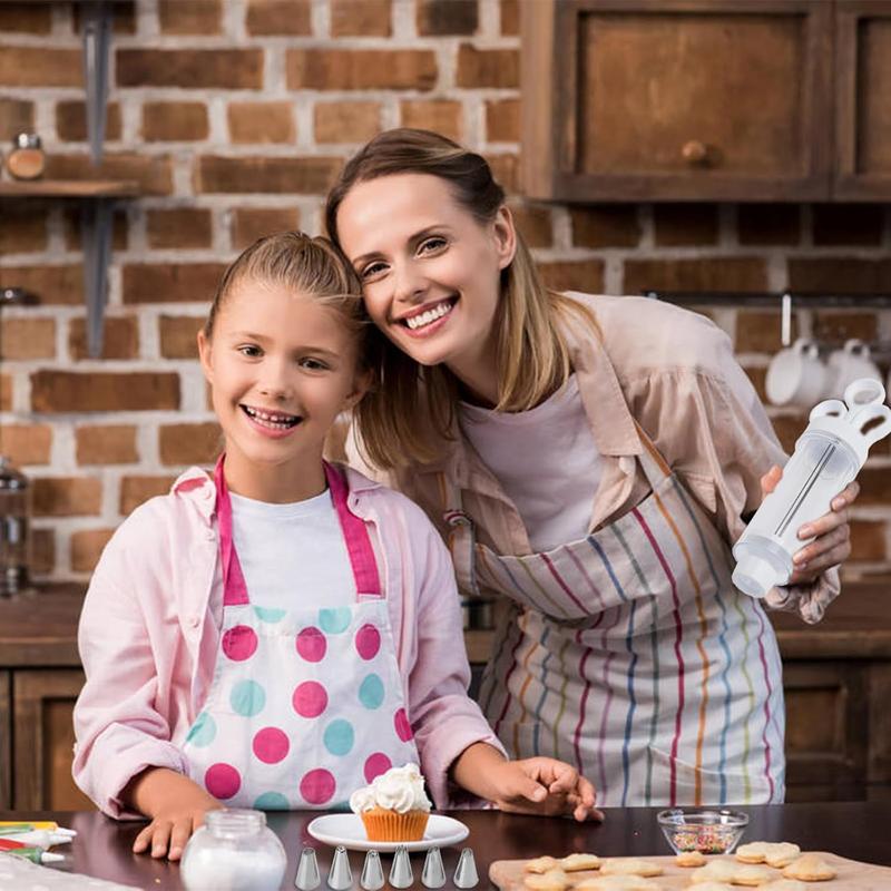 🎉 2026 Sale — Over 28,000 Sold!🍪 Stainless Steel Cookie & Cake Decorating Gun‑Multi‑Use Baking Tool 🧁
