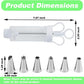 🎉 2026 Sale — Over 28,000 Sold!🍪 Stainless Steel Cookie & Cake Decorating Gun‑Multi‑Use Baking Tool 🧁