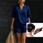 Women's Casual V-Neck Two-Piece Short Set
