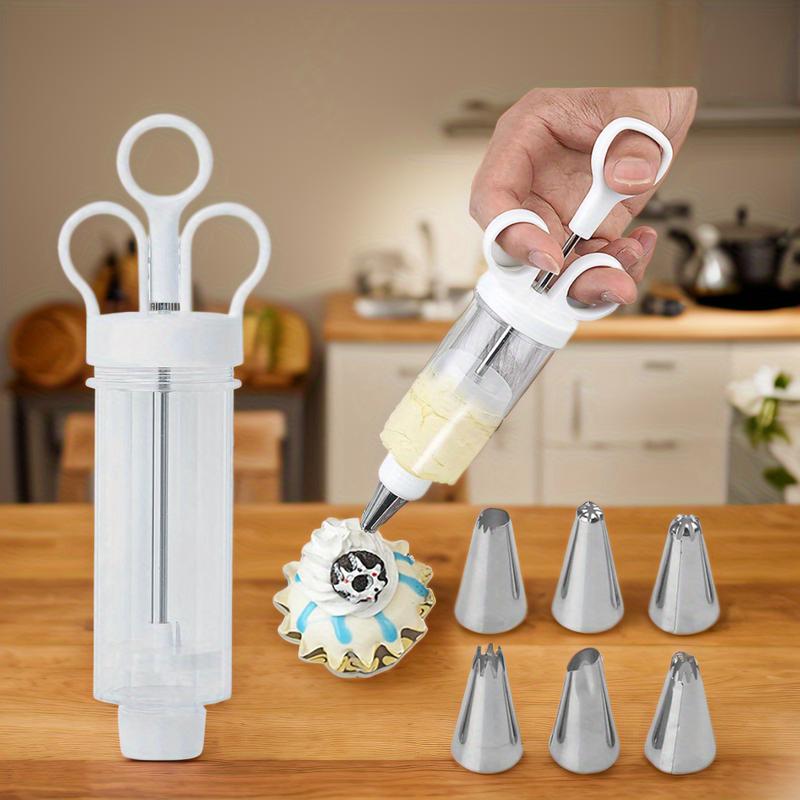 🎉 2026 Sale — Over 28,000 Sold!🍪 Stainless Steel Cookie & Cake Decorating Gun‑Multi‑Use Baking Tool 🧁