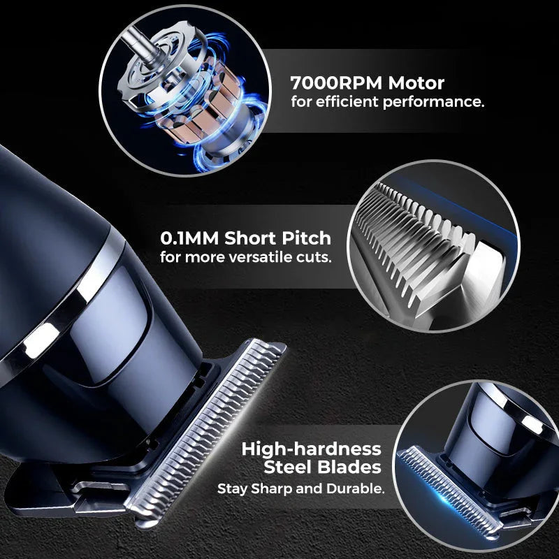 💎 50% OFF! 💎 Household Digital Display Electric Hair Clipper Set – Professional Precision, Rechargeable & Ultra-Quiet ✂️🔋