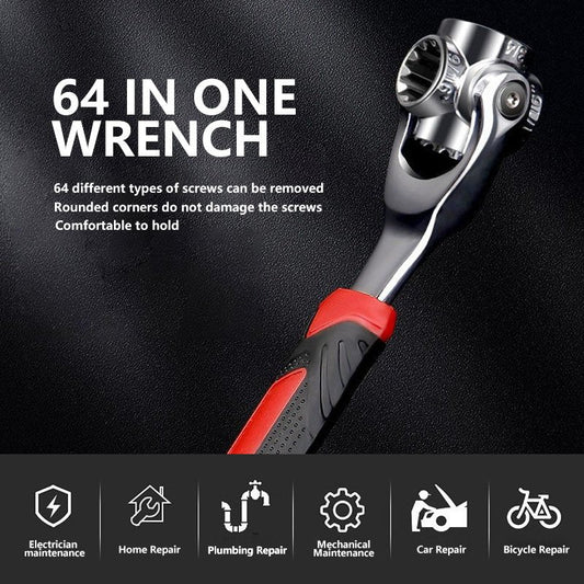 🎁Hot Sale 49% OFF⏳360° Rotating Multifunctional Socket Wrench