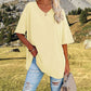 🌷2026 Summer Sale 50% OFF☀️Women's Summer Half Sleeve Casual Loose Fit Cotton Tunic T-shirt