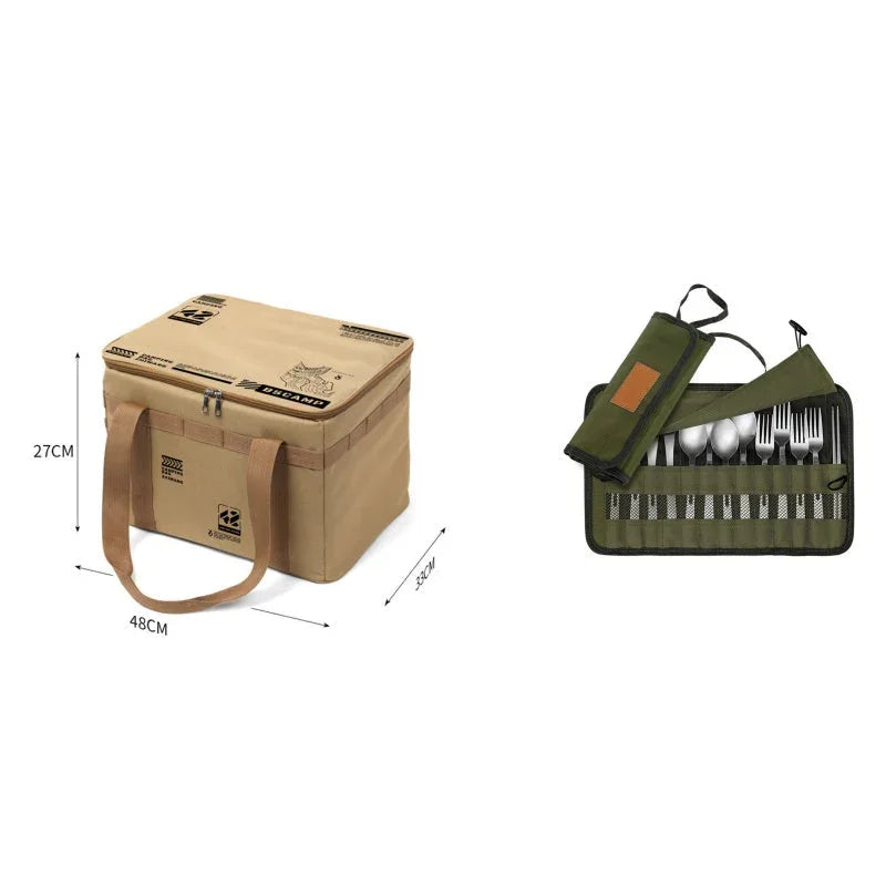 🔥Large Capacity Outdoor Folding Storage Bag Waterproof Portable Camping & Picnic Organizer