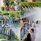 Automatic garden irrigation system watering potted plants on railing, clarioy homeware upgrade