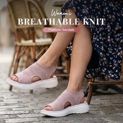 🎁New Arrivals 50% OFF💥Women's Breathable Knit Platform Sandals