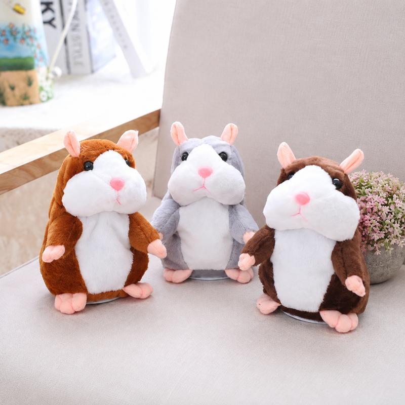 ⏳Time-Limited Special⏰Talking Hamster Plush – repeats whatever you say, auto head-shaking, hilarious fun for kids & adults