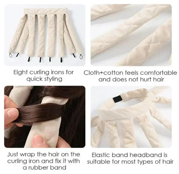 ✨Buy 2 Get 1 Free✨Sleep-in hairband Heat-Free Curling Tongs