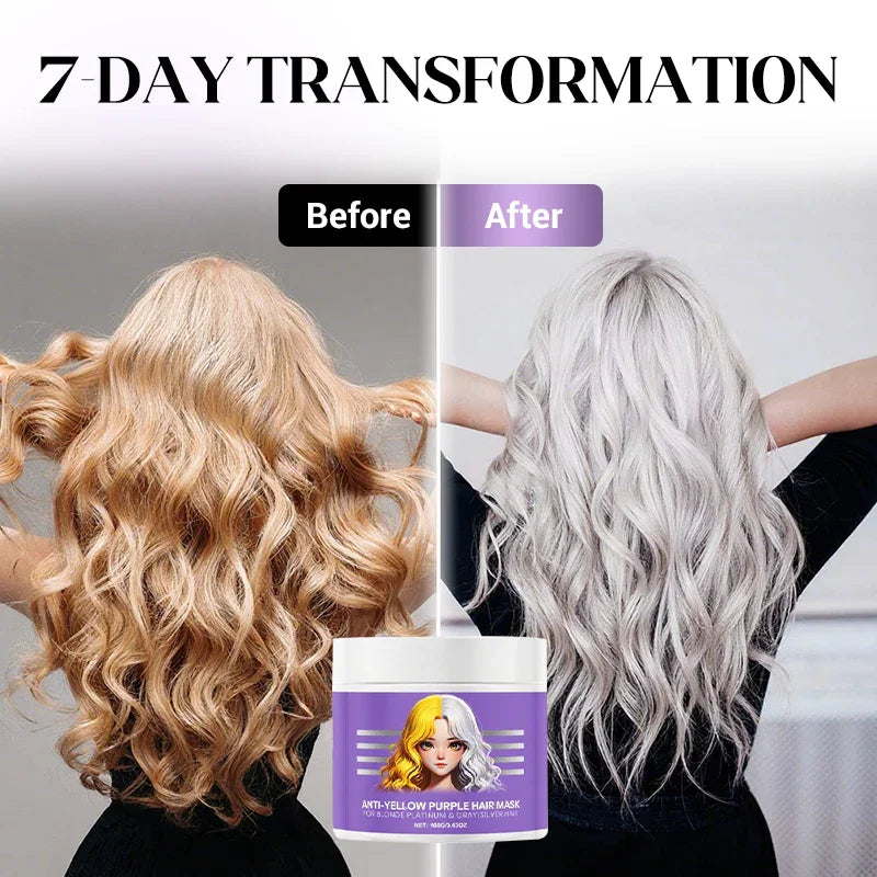 Anti-Yellowing Purple Hair Mask 💜 Say goodbye to Red Highlights! 💜