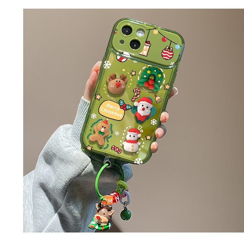 🎄Christmas Hot Sale 48% OFF🔥Christmas Tree Pendant Flip Mirror Case Cover For iPhone🎅