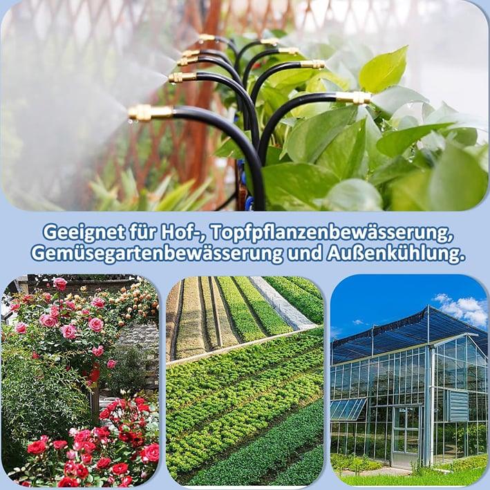 Automatic plant watering system irrigating garden, vegetable field, and greenhouse, ideal for home use from clarioy.