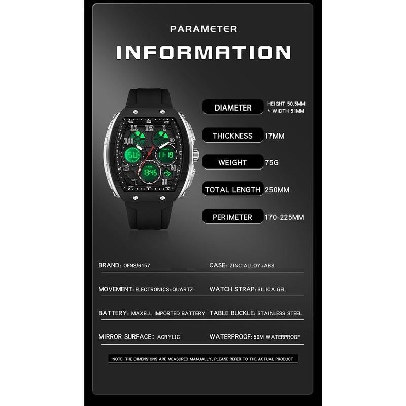 ⏰🔥LIMITED TIME 50% OFF! ⌚ Men’s Sporty Luminous Digital Automatic Watch – Stylish, Durable & Night-Visible 🚛✨